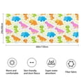 thumbnail image 3 of Colorful Cartoon Dinosaur Pattern Bathroom Rugs Mat,Non Slip Microfiber Bathroom Rug,Rubber Backing,Soft Bathroom Mats for Bathroom Floor,Tub and Shower,60x24in(150x60cm), 3 of 5