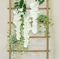 thumbnail image 2 of Simulación de flores de glicinia. Ramas largas. Flores de plástico. Flores de seda. Salón interior. Enredaderas colgantes. Decoración fotográfica., 2 of 6