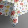 thumbnail image 5 of Pioneer Flower Floral Print Pattern Square Tablecloth, Waterproof Wipeable Spillproof Washable Table Cover for Home Kitchen Party Decor, 52"x52", 5 of 6