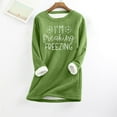 thumbnail image 1 of Birdeem Mode Femme Imprimé Manches Régulières Hiver Ample Vacances Décontracté Manches Col Rond Chemise Hauts, 1 of 12