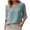 Light Blue, variant on Raeneomay Oversized T Shirts for Women Casual Tops Fashion Women Short Sleeve Garment Comfortable Breathable V-Neck Blouses Tops