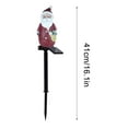 thumbnail image 3 of Outdoor Christmas Lights Solar Santa Resin Courtyard Lamp Holiday Garden Courtyard Lamp, 3 of 6