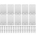 thumbnail image 5 of HERFIER 10pcs Flat Bracket Replacement Mounting Plate Iron Corner Bracket Mending Plate with Screws 2.4x1.49x0.06in, 5 of 8
