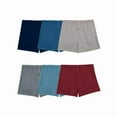 thumbnail image 2 of Fruit of the Loom Men's Soft Stretch Knit Boxer 5 Pack, 2 of 5