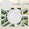 thumbnail image 3 of Ambesonne Green Place Mats Set of 4, Mid Century Modern Rounds Art, Standard Size, Eggshell Khaki, 3 of 5