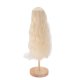 thumbnail image 1 of Peluca De 1/4 Muñecas Con Gran Volumen De Cabello, Brillante Con Flequillo Recto, Adecuado Para Muñecas De 18.5 A 21 Cm, Peluca De Cabello Rizado De Muñeca, Malla Con, 1 of 7