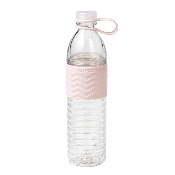 Copco Hydra Reusable Plastic Water Bottle 20 Ounces, Light Pink