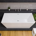 thumbnail image 3 of ALFI brand AB2322-BN Brushed Nickel Deck Mounted Tub Filler and Square Hand Held Shower Head, 3 of 10