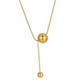 thumbnail image 4 of Ball Pendant Necklace Titanium Steel Chain for Anniversary Girlfriend Mother Salvador  Collar colgante, 4 of 10