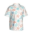 thumbnail image 2 of Daiia Colorful Seashells1 Hawaiian Shirt for Men Gentle Cotton Regular Short Sleeve Casual-3X-Large, 2 of 9