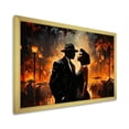thumbnail image 2 of Designart "Harlem Renaissance Jazz Couple in Black and Orange" People Framed Wall Art Decor - Global Black Harlem Renaissance Bedroom Framed Canvas Wall Art, 2 of 6