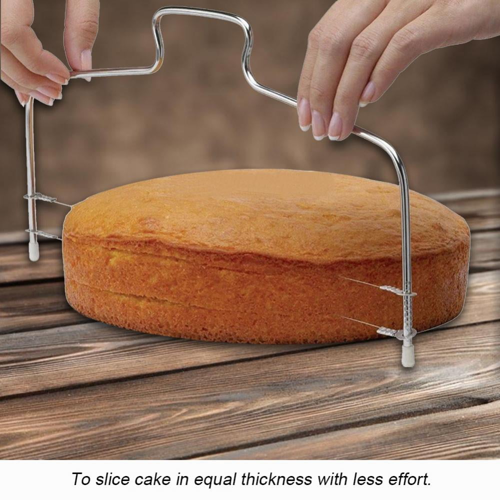 Adjustable Cake Cutting Double Wire Bread Slicer Leveller Utensil Kitchen Tool