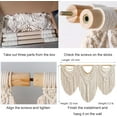 thumbnail image 6 of GOSCHE Macrame Wall Hanging Boho Wall Decor for Living Room, 43"*32" Large Cotton Tapestry for Bedroom Farmhouse Woven Wall Art for Home Decor, 6 of 6