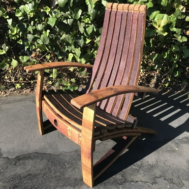 Wine Barrel Adirondack Chair