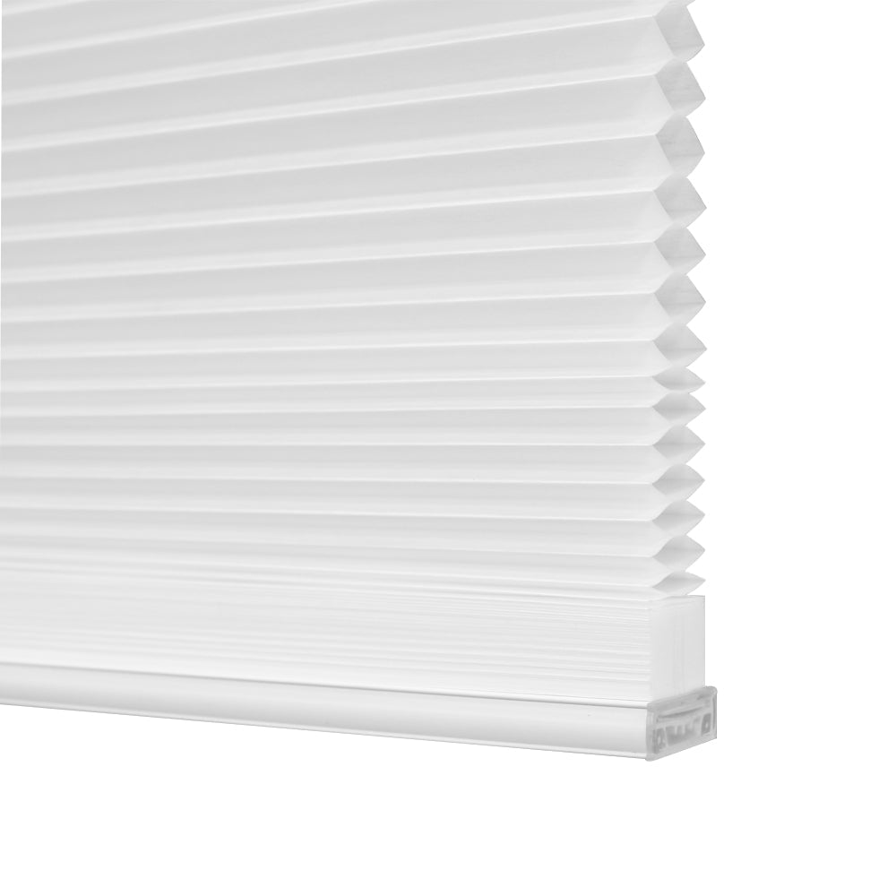 Lumi Cordless White/ Ivory/ Grey Honeycomb POSH Shades Light Filtering 50 - 59 Inches White 56 W x 72 H Inches