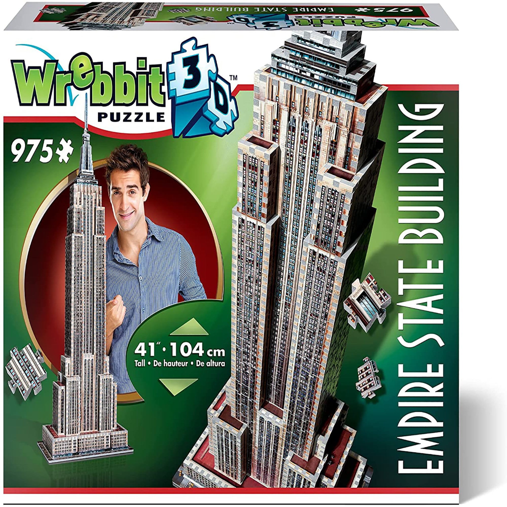 Empire State Puzzle 3D The Classics 975 Pezzi Pieces WREBBIT PUZZLE W3D-2007 Min 