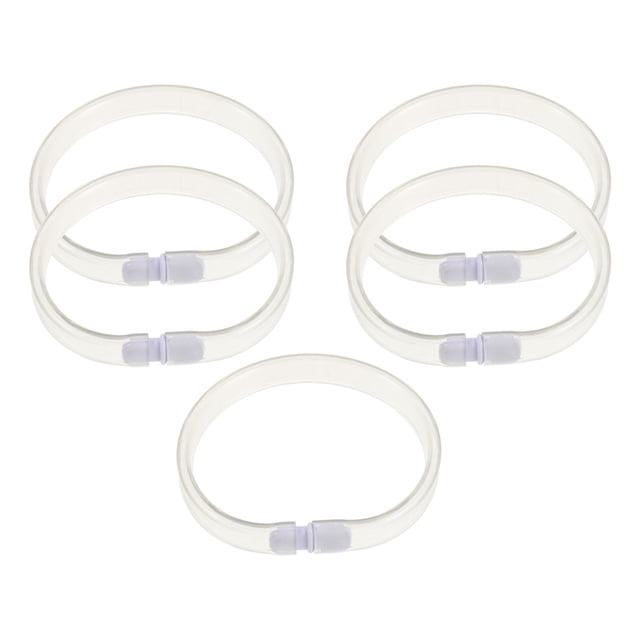 RUNROTOO 5Ud Banda Plástica Tubular Con Superficie Escribible Ideal Para Uso Médico Y