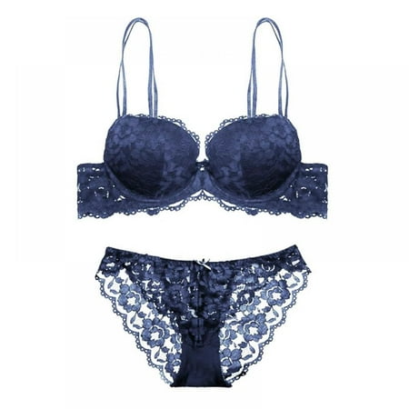 JANDEL Women s Push Up Embroidery Bras Set Lace Lingerie Bra and Panties