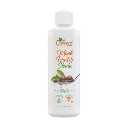 Preservative-Free Liquid Monk Fruit & Stevia Drops – Organic Monk Fruit & Organic Stevia Blend for a Clean Sugar-Like Sweetness – 0 Calories 0 Carbs – Total 3200 Servings – 16 fl oz Bottle 1 Pack Preservative-Free Liquid Monk Fruit & Stevia Drops – Organic Monk Fruit & Organic Stevia Blend for a Clean Sugar-Like Sweetness – 0 Calories 0 Carbs – Total 3200 Servings – 16 fl oz Bottle 1 Pack