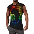thumbnail image 2 of Hombres Moda Casual Impresión Suéter Cuello Redondo Tanque Deportivo, 2 of 7