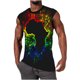 thumbnail image 2 of Hombres Moda Casual Impresión Suéter Cuello Redondo Tanque Deportivo, 2 of 7