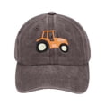 thumbnail image 4 of Krdevn Washed Kids Baseball Cap Cute Green Tractor Embroidery Adjustable Strap Soft Breathable Unisex Casual Sun Hat for Toddler Boys Girls Outdoor Daily Wear, 4 of 4