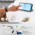 thumbnail image 2 of Dteck for iPhone 16E (2025) Wallet Case with Card Holder, Shockproof PU Leather Flip RFID Blocking Protective Phone Cover with 3 Card Slots Kickstand Wrist Strap for Women and Men, E, 2 of 8