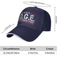 thumbnail image 2 of Doge Hat Department-of-Government-Efficiency Baseball Cap Fashion D-O-G-E Graphic Trucker Hats Unisex Black, 2 of 6