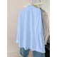 thumbnail image 2 of Blusa De Manga Larga Celeste Holgada Con Botones Y Cuello Clásico, 2 of 30