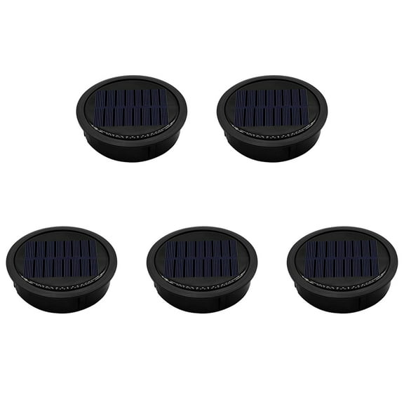 5 Pack Big Solar Light Replacement Top for Outdoor Hanging Lanterns, More Powerful More Energy Efficient