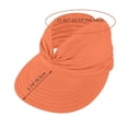 thumbnail image 4 of HJYCHN Women's Wide Brim Sun Hat UPF 50+ Breathable Summer Beach Outdoor Adjustable Sun Headwear For Travel And Sports Activities Orange One Size, 4 of 6
