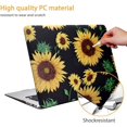 thumbnail image 3 of Case for MacBook Pro 15 inch 2019 2018 2017 2016 Release A1990/A1707, Rubberized Plastic Hard Shell Case and Keyboard Cover for Apple MacBook Pro 15" Touch Bar and Touch ID,Sunflower, 3 of 6