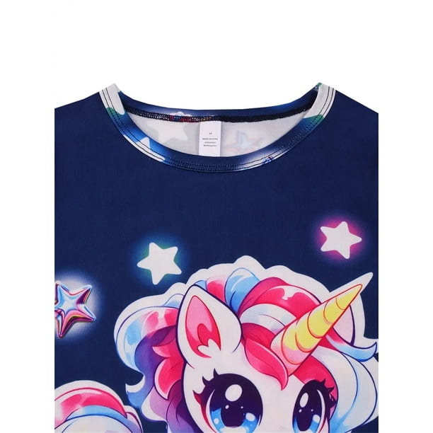 Violet FILLES Ensemble de pyjama short à manches courtes en coton imprimé licorne pour filles 2481784 Violet FILLES Ensemble de pyjama short à manches courtes en coton imprimé licorne pour filles 2481784