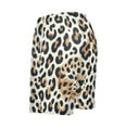 thumbnail image 5 of joogoo Mens Swim Trunks Leopard Brown Beach Shorts Drawstring Elastic Waist Swimwear Bathing Suits L, 5 of 7