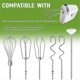 thumbnail image 3 of Hand Mixer Beaters For Cuisinart Stainless Steel Left And Right Turbo Style Beaters,wire Egg Whisk,l, 3 of 5