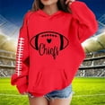 thumbnail image 2 of Byoo Teen Girls Football Hoodie Sports Long Sleeve Pullover Hooded Sweatshirt for Kids, 2 of 4
