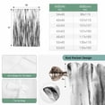thumbnail image 6 of Black Grey Vintage Balloon Curtains 63 Inch Length for Living Room/Bedroom, Retro Abstract Art Rod Pocket Privacy Door Curtains Decorative Tie Up Shade for Window 52"x63", 6 of 8