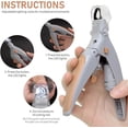 thumbnail image 4 of TopLLC Tools&Home Improvement Nail Clippers Nail Clippers With Led Light For Dogs And Cats Claw Care Cutter Claw Pliers With Protection Nail Scissors Set Including Claw File For Medium nail scissors, 4 of 8