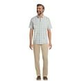thumbnail image 4 of George Men's & Big Men's Short Sleeve Poplin Button-Up Shirt, Sizes S-3XL, 4 of 6