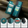 thumbnail image 6 of Feishell for Samsung Galaxy A14 5G Case with Card Holder, Wallet Case for Women Men with RFID Blocking, Durable PU Leather Kickstand Magnetic Clasp Shockproof Phone Case,Blue, 6 of 9