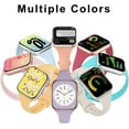 thumbnail image 3 of KOMI Sport Slim Silicone Bands Compatible for Apple Watch Band 38mm 42mm 40mm 44mm 41mm 45mm 49mm, Thin Soft Narrow Replacement Strap Wristband for iWatch Series 9/8/7/SE/6/5/4/3/2/1/Ultra Women Men, 3 of 7