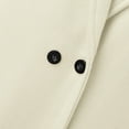 thumbnail image 5 of HTNBO Women's Wool Blend Coat Oversized Double Breasted Long Trench Overcoat Winter, 5 of 7