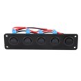 thumbnail image 1 of Interrupteur à Bascule 12-24V 5 Gangs Panneau de Commutation LED pour Voiture Interrupteur 12v Interrupteur 12v Interrupteur 12v, 1 of 8