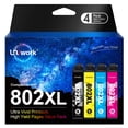 thumbnail image 1 of Cartucho de tinta Uniwork 802XL de repuesto para Epson 802 802XL, 1 of 6