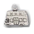 thumbnail image 1 of Sterling Silver 18" Unisex 1.5mm Box Chain 3D Double Decker Tour Bus Pendant Necklace, 1 of 2