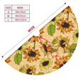 thumbnail image 3 of Yiaed Sunflowers Print Christmas Tree Skirt , Tree SkirtsTree Mat for Christmas Winter Holiday Indoor Decorations-36", 3 of 7