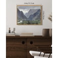 thumbnail image 4 of Drsoum Vintage Landscape Canvas Wall Art 11x14in Natural Framed Retro Village Prints Modern Kitchen Bathroom Office Decor, 4 of 6