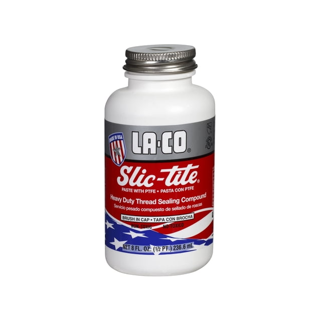 Sealant La-Co 42019 Slic-Tite, pasta de PTFE, 237 ml, color blanco