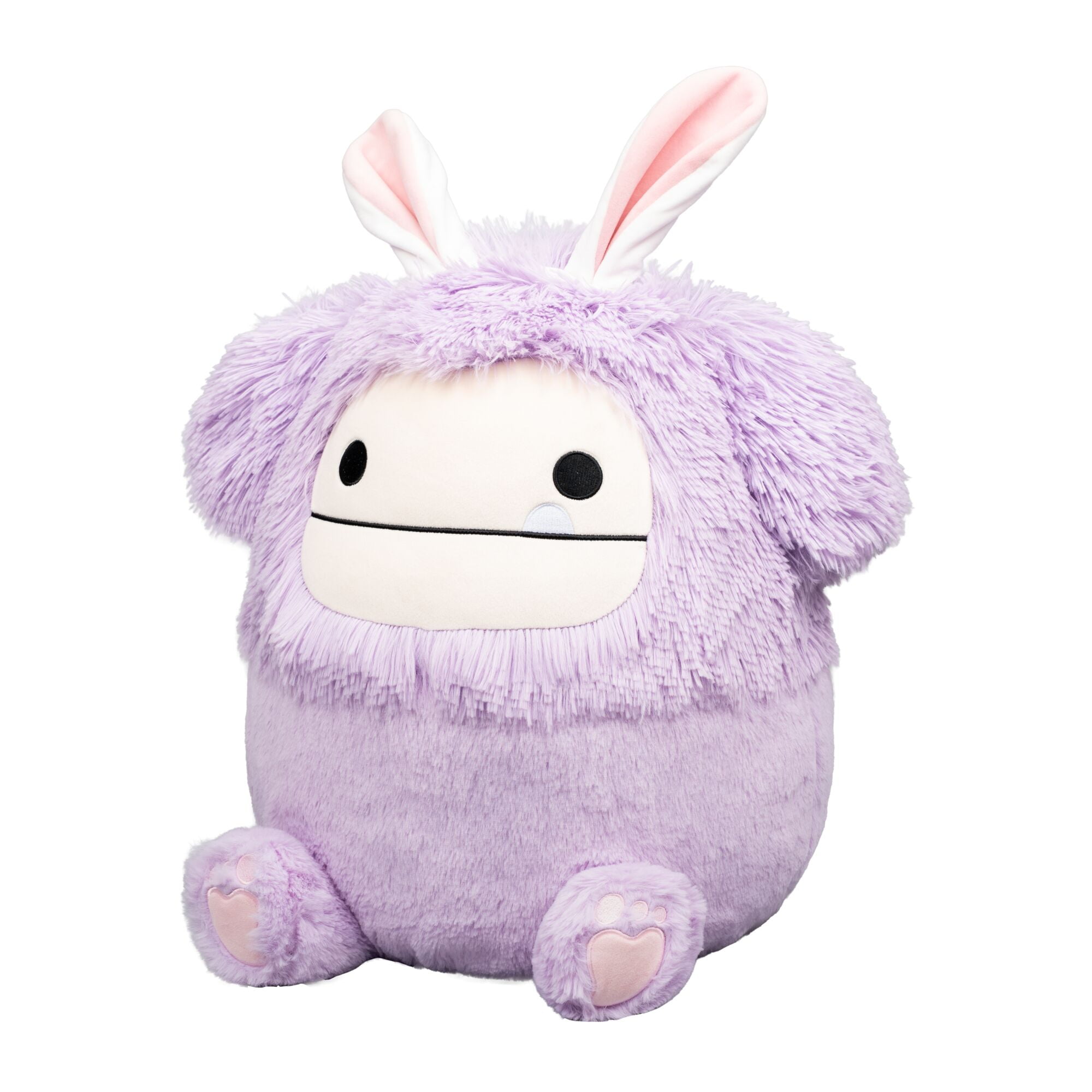 Squishmallows FuzzAMallow Official 16 inch Dilka the Lavender Bigfoot With Bunny Ears - Child's Ultra Soft Plush Toy