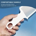 thumbnail image 5 of 2 Pieces Fade Combs, Professional Barber Cutting Comb Heat Resistant Clipper Comb Blending Flat Top Comb for Men Salon– White, 5 of 5